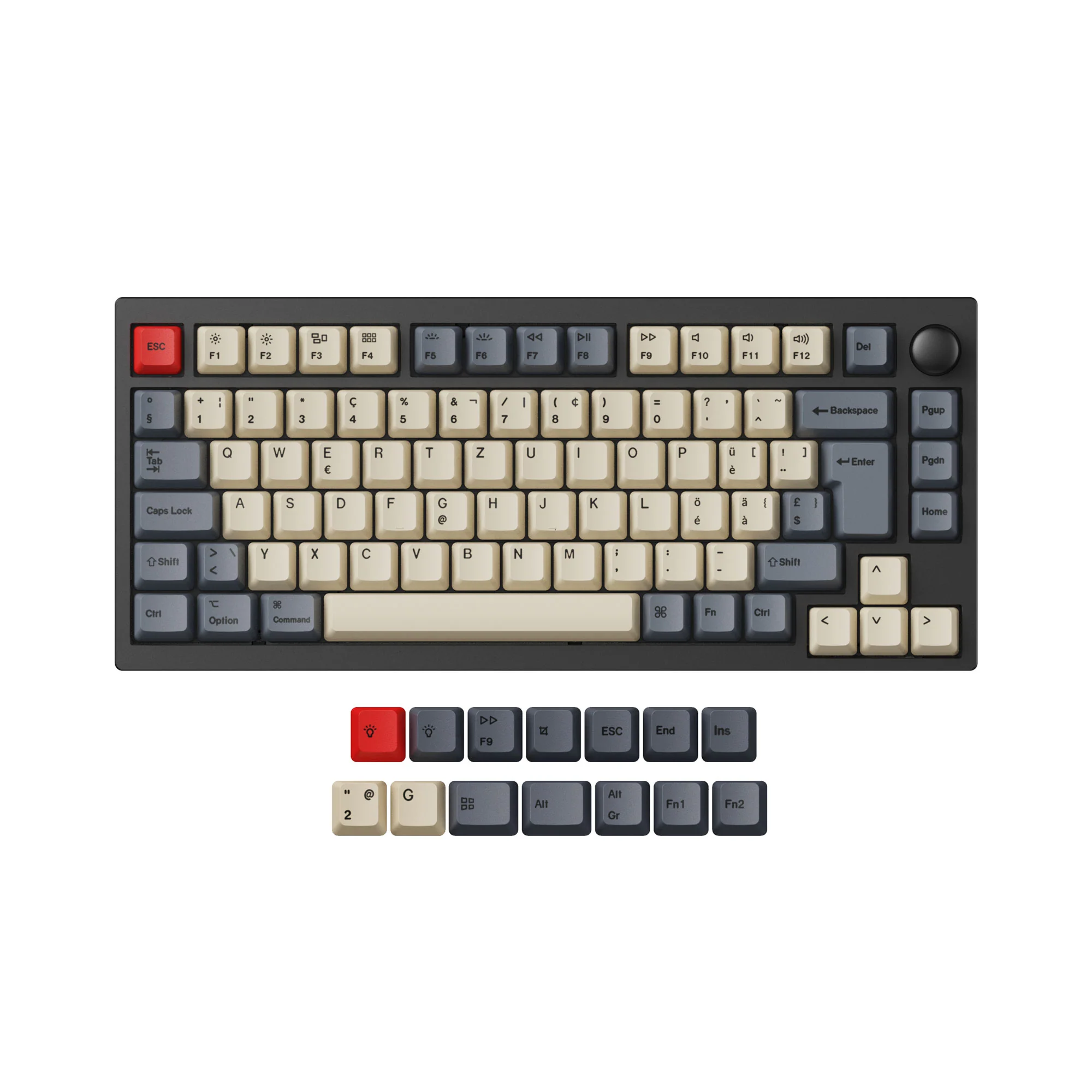 ISO & ANSI L1 & P1 OEM Dye-Sub PBT Keycap Set - Carbon - Image 6