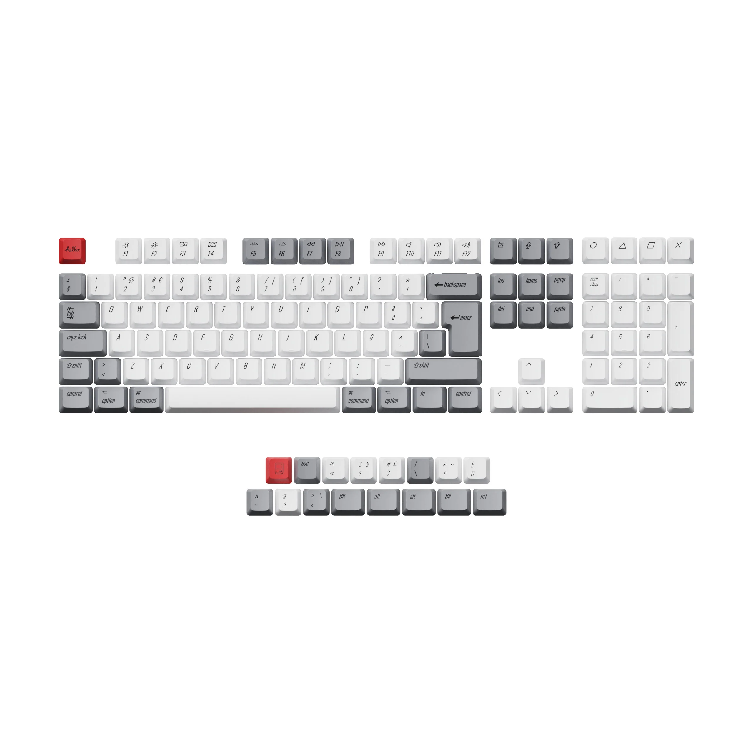 ISO & ANSI L3 OEM Dye-Sub PBT Keycap Set - Retro - Image 5
