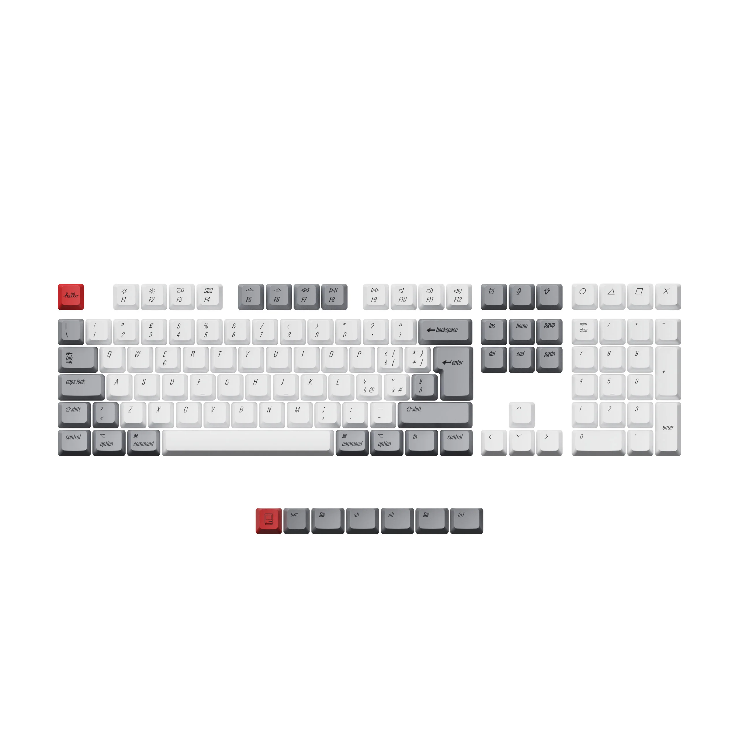 ISO & ANSI L3 OEM Dye-Sub PBT Keycap Set - Retro - Image 6