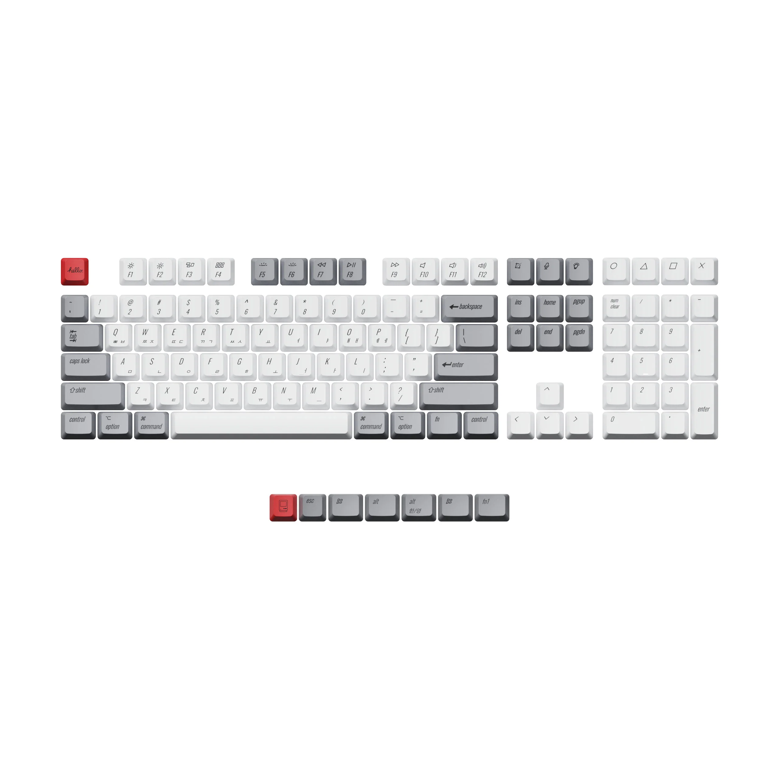 ISO & ANSI L3 OEM Dye-Sub PBT Keycap Set - Retro - Image 8