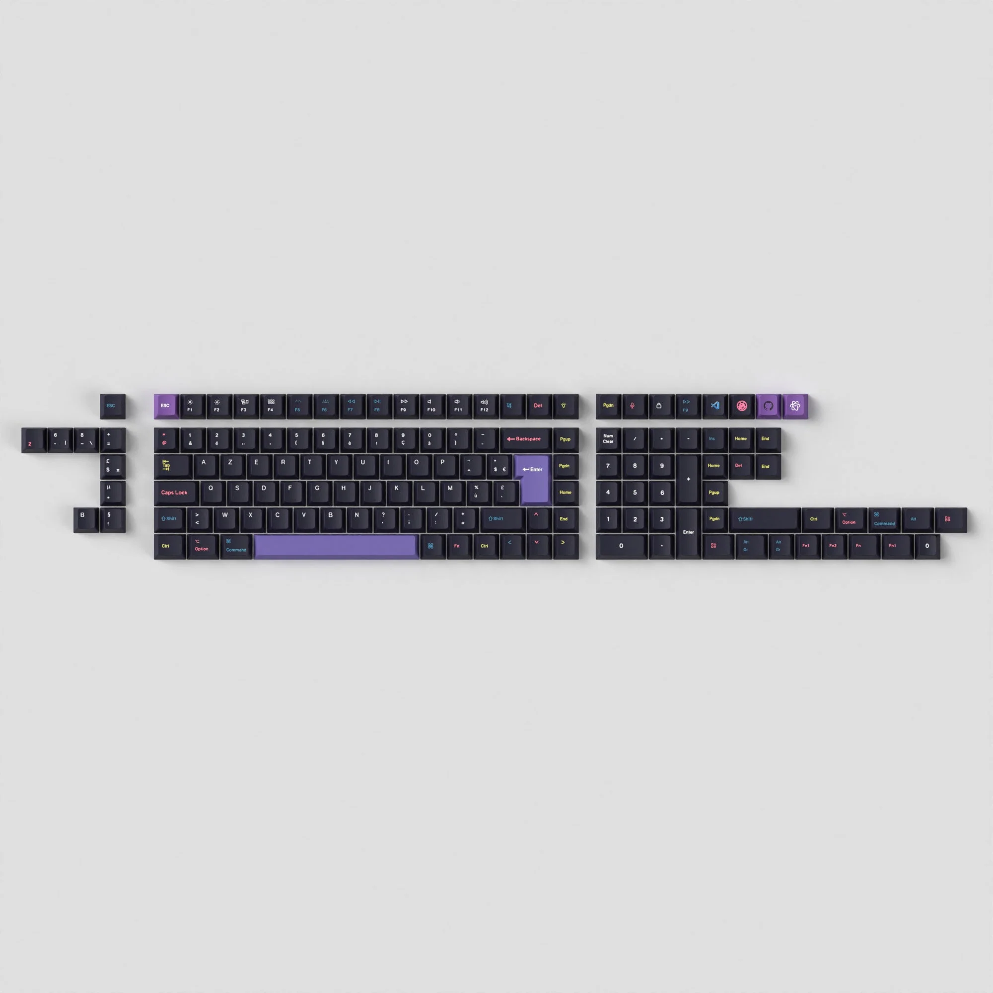 ISO Cherry Profile Dye-Sub PBT Full Set Keycap Set - Developer - Image 3