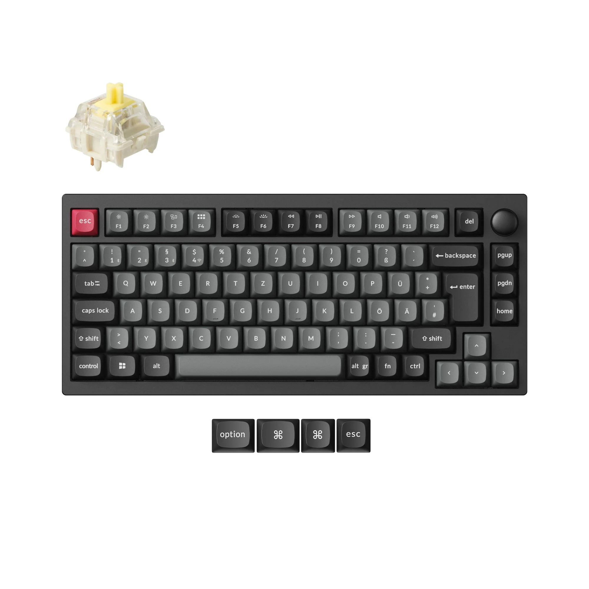Lemokey P1 QMK Wireless Custom Mechanical Keyboard ISO Layout Collection - Image 3