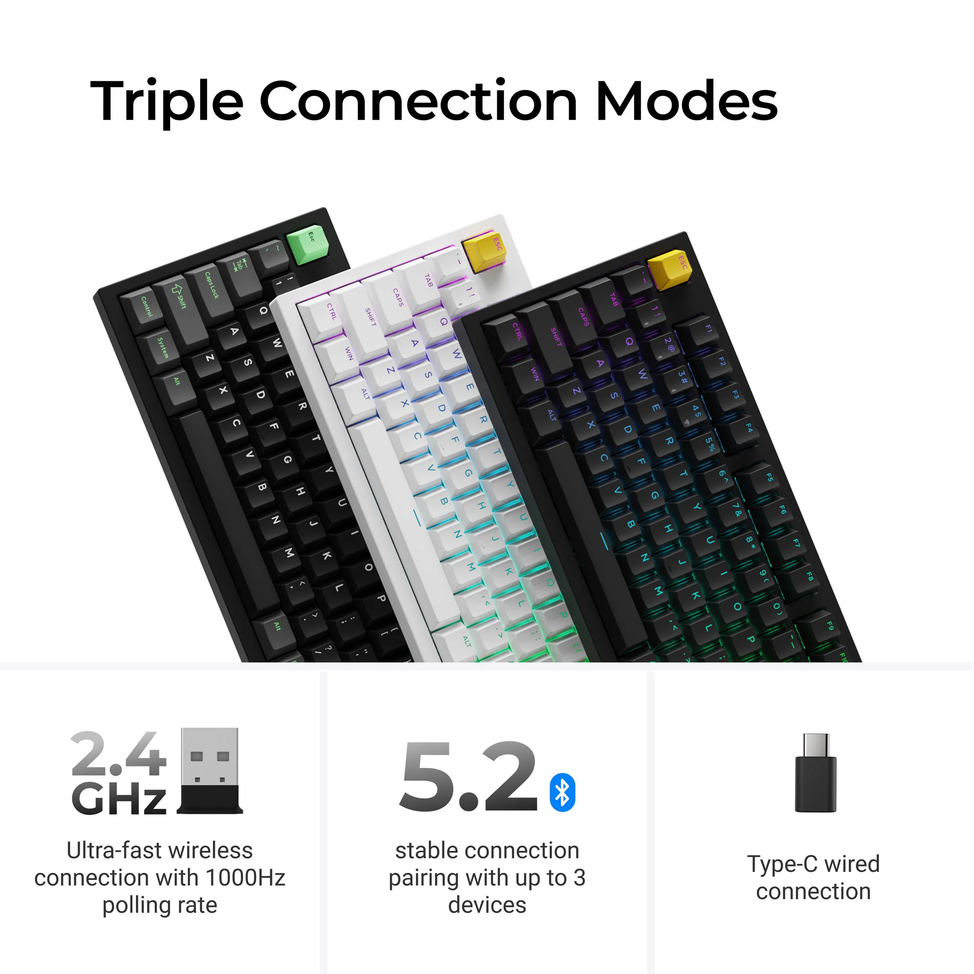 Lemokey P3 HE Wireless Magnetic Switch Custom Gaming Keyboard - Image 5