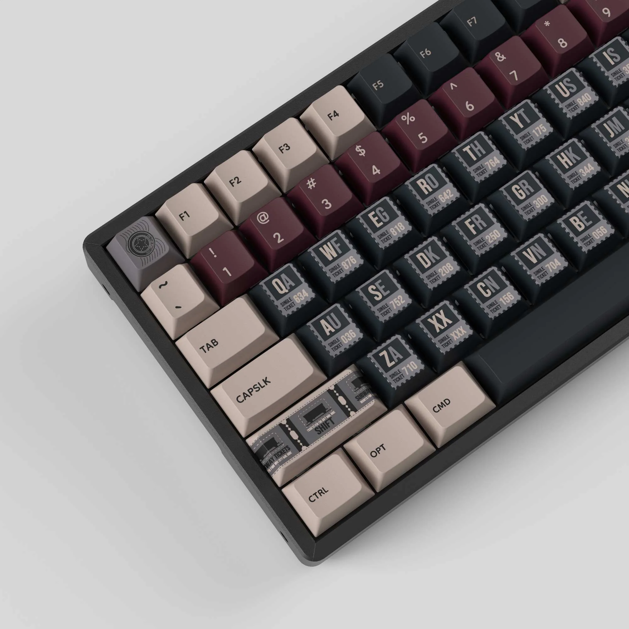 Vintage Stamp - Cherry Profile Dye-Sub PBT Full Keycap Set - Image 2