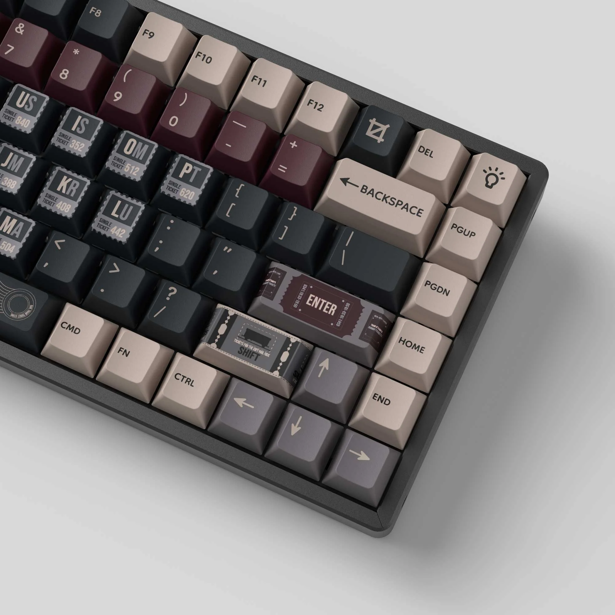 Vintage Stamp - Cherry Profile Dye-Sub PBT Full Keycap Set - Image 3